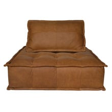 Audrey Single Leather Lounger